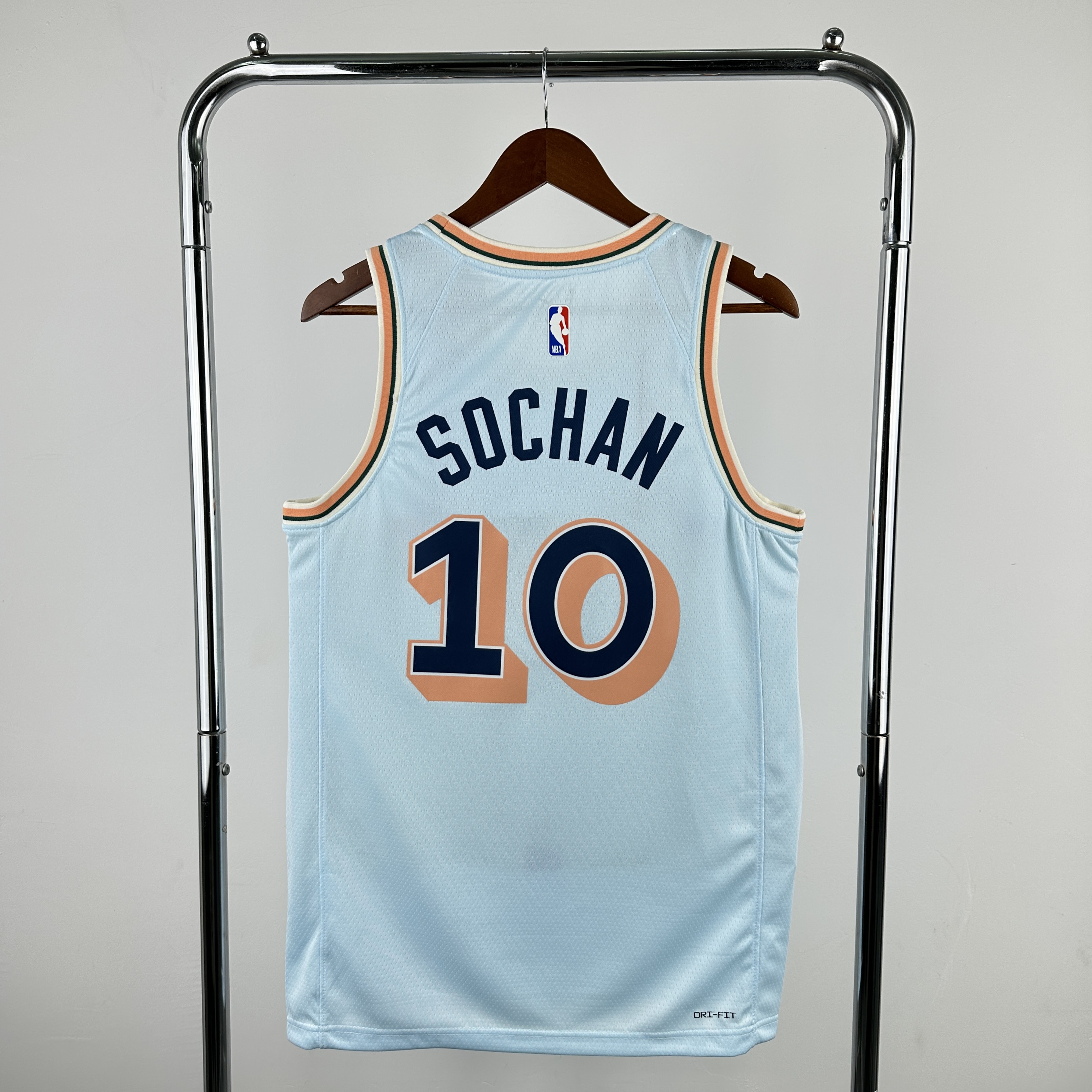 Men San Antonio Spurs #10 Sochan Light Blue City Edition Season Nike 2025 NBA Jersey->san antonio spurs->NBA Jersey